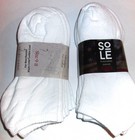 6 Pairs Womens Cotton No Show Sport Socks Medium Weight Usa Made Free Shipping