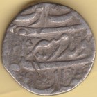 Mughal India Aurangzeb 1 2 Rupee Rare Silver Coin