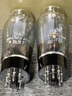 Ex   Matched Pair Mullard Amperex Bugle Boy El37 Tubes Tv7 Tested Nos   37 38ma