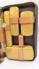 Vintage Stanton-detroit Leather Travel Grooming Kit - 8pc Mid-century Vanity Set