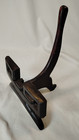 Vintage Chinese Hardwood Plate Display Stand Easel Hand Carved Geometric 9    Tall