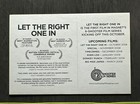 2008 Let The Right One In Original Us Release Poster Postcard  6x4  Alfredson
