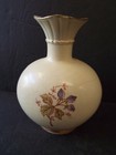 Antique Art Nouveau Victorian Floral Flower Blush Ivory 8  Vase