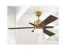 Home Decorators Hexton 52  Brushed Gold Led Ceiling Fan With Light Kit Remote