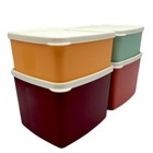 Tupperware Sqaure Round Containers 400 Ml  800ml Classic Set Of 4