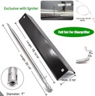 Grill Parts For Black-3pcs With Burner Tubes  Ignitor  Hanger Brackets 