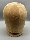 Rare Balsa Wood Hat Mold Primitive Millinery Hatters Block Form  vintage  Sz 22