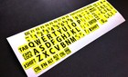 English Us Large Letter Keyboard Stickers For Computer Or Laptop  Yellow