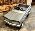 Vintage Original Murray Tee Bird Grey Steel Peddle Car V Front End Complete  ey