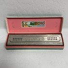 Hohner The Echo Harp Harmonica Double Sided Bell Metal Reeds Germany W  Box