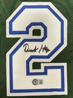Derek Harper Signed Dallas Mavericks Custom Jersey Beckett Witness Bas Coa