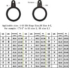 Ring Sizer Measuring Tool Set  Plastic Ring Plastic Ring Sizer Set -3pack