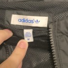 Adidas Originals Mens Black Hooded Full Zip Nylon Windbreaker Jacket M
