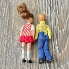 Vintage Lundby Dollhouse Dolls Bendable Boy   Girl Son Daughter Damaged Read