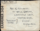 1941 Bahrain Airmail Cover To Whitechurch England censor Tape