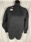 Vintage Crew Sweatshirt 70s Springfoot Womens Small 34-36 Charcoal Gray Nwt