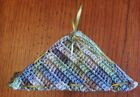 Lot Of 4 New Purple   Sage Green Handmade-crocheted 100  Cotton Dish washcloths