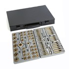86pc Tap And Die Set Sae Metric Tools  Metal Case Tapping Thread Cutting Kit Set