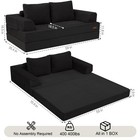 Convertible Sofa Bed  Folding Floor Couch Corduroy Fold Out Couch Bed Futon S   