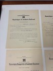 Lot Of 4 1907 Manistique  Marquette   Northern Railroad Michigan Commerce Letter