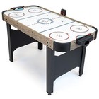 Gosports Air Hockey Arcade Table - Or Black - Includes 2 Pushers  3 48 Inch Oak
