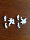 2x White Dragon Plume Minifigure For Castle - Dragonknights Plumes For Lego