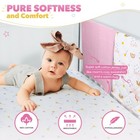 Crib Bedding Sets For Girls 5 Pieces Includes Baby Crib Sheets X2  Cotton Qui   