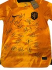 Netherlands World Cup 2022 Team Signed Home Jersey With Coa  van Dijk De Jong 