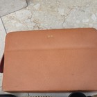 Vtg Men   s Travel Grooming Kit Leather Case   Acces Ebony Pure Bristles Mid-cent