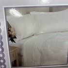 Vintage Eyelet Twin Size Sheet Set Pure White Brand New Factory Sealed