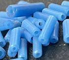 10 Original Venetian Glass Tube Beads Sky Blue Chief s Beads 1700 s