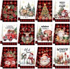 14 2 X 21 3 Inch  12 Pcs Vintage Christmas Kitchen Towels And Tea Dishcloth