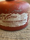 Vintage Eagle Galvanized Gasoline Can Self Venting 2 1 2 Gal Red