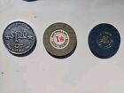 Las Vegas  Silver City Casino Poker Chips   0 50 Cent   1 Plastic And Aluminum