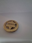 Belt Buckle Sheriff Solid Brass Nos Never Been Used Vintage