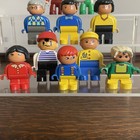 Vintage Lego Duplo Figures Lot Of 10 - Rare 1980s 1990s Family   Captain Hook