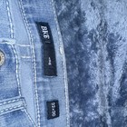 Bke Men   s Light Wash Blue Straight Fit Denim Jeans Regular Rise 5-pocket