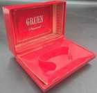 Vintage Gruen Watch Box Presentation Box Only 1950 s Precision Red Rare Art Deco