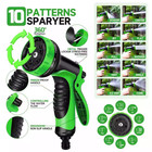 Expandable Garden Hose 25-150ft Flexible Water Hose W 10-pattern Spray Nozzle