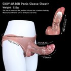 8 26in Realistic Silicone Hollow Pants For Male Penis Sleeve Enlarger Wearable