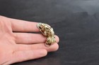 Chinese Old Antique Collectibles Pure Brass God Beast Pixiu Small Pendant