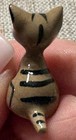 Hagen Renaker Miniature Cat Figurine Tiny Seated Striped Tabby Kitten Vintage