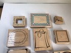 Lot Of 12 Vintage Mixed Brands Mounted Rubber Stamp Lot Borders Fillers Corners