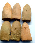 6 Pcs Ancient Thai Buddha Amulet Terracotta Phra Rod Artifact Fortune Blessing