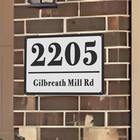 12  X 8  Customized Aluminum House Number Plaque Personalized Home Address Sign