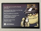 Gorillaz Motorola Promo Instructional Card