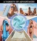 2 Packs Turkish Beach Towels Pool Towel For Men Extra Large 2 Packs Dark Grey