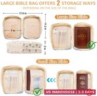 Bible Cover Case For Women large Bible Bag With Study Supplies quilted Bible Car