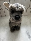 Gray Schnauzer Puppy Dog Plush Vintage 1985 Applause Avanti Baby Animals 10 
