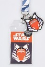 Star Wars Ahsoka Tano Lanyard Id Holder With Rubber Charm And Collectible